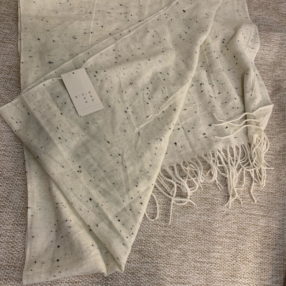 a new day Cream Speckled Scarf